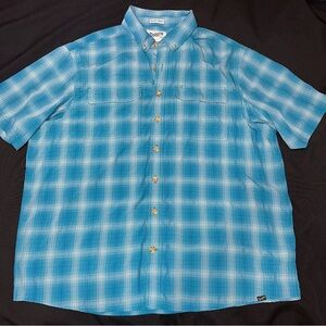 Duluth Untucked button down green Plaid Men's Shirt XL Tall